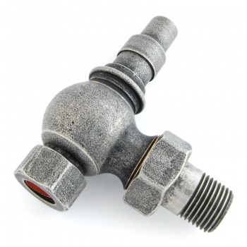 Amberley TRV Cast Iron Radiator Valve - Pewter